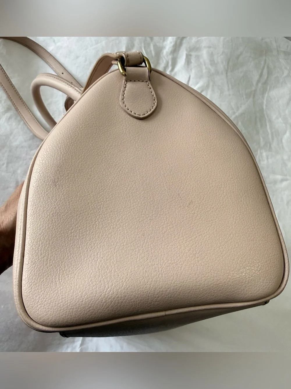 J. Crew | Pale Pink Nude Leather Dorset Satchel Boston Style Bag | Neutral